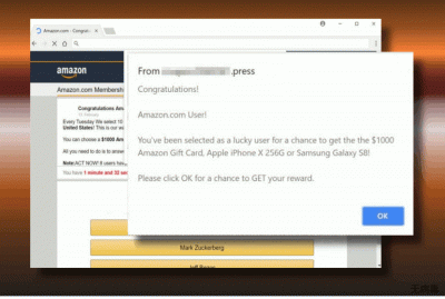 "Amazon.com Membership Rewards" 弹窗的图片