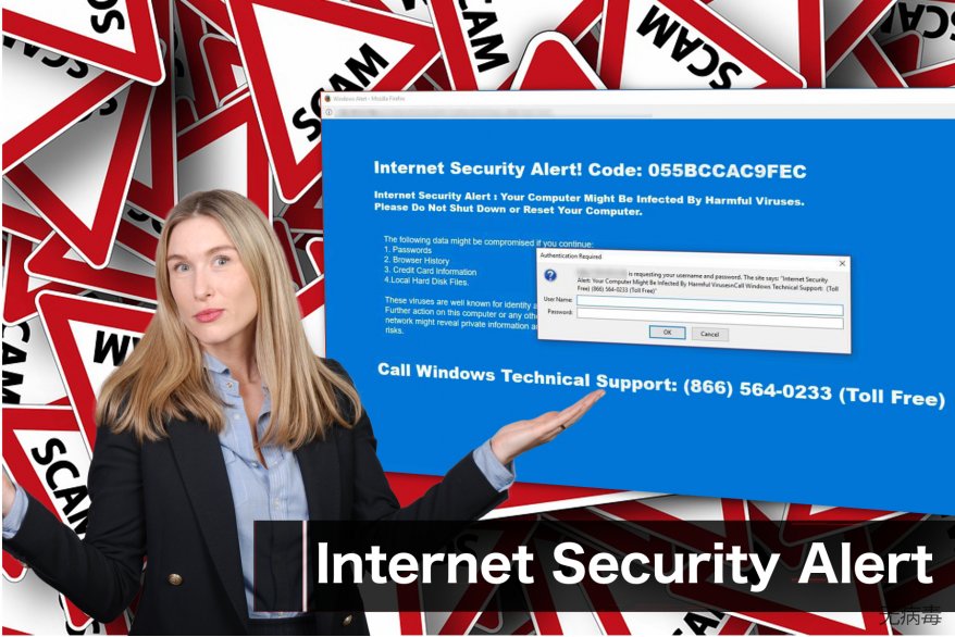"Internet Security Alert" 诈骗讯息