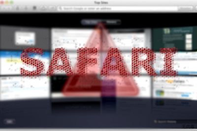 图片显示了 Safari 重定向感染