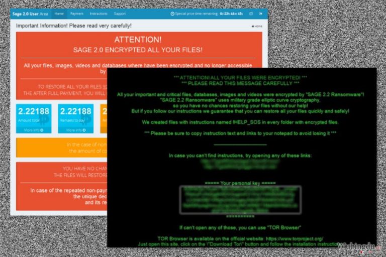 Sage 2.2 ransomware virus