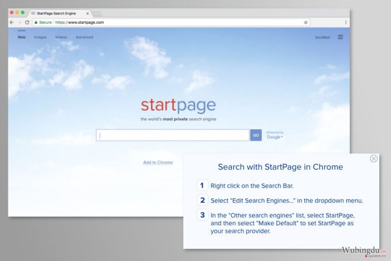 Startpage.com virus