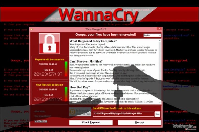 WannaCry ransomware virus